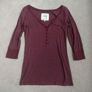 Abercrombie Embellished Pocket Henley Thermal
